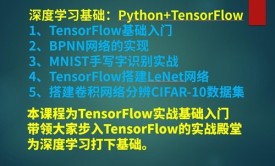 Python3+TensorFlow实战入门视频课程