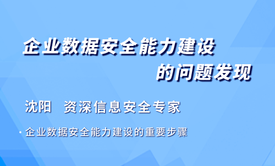 企业数据安全能力建设的问题发现