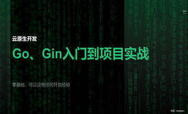 【云原生开发】Go和Gin入门到脚手架项目实战