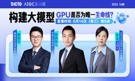 构建大模型，GPU是否为W一生命线？（第16期）